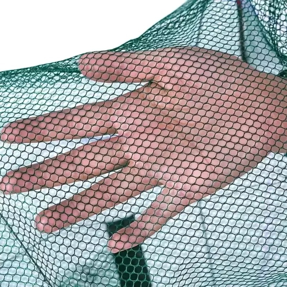 Draagbare Rechthoekige Visval Netto Nylon Mesh Visgerei Werpnet Viskooi Opvouwbare Dip Netto Kooi voor Krab Garnalen Rivierkreeft