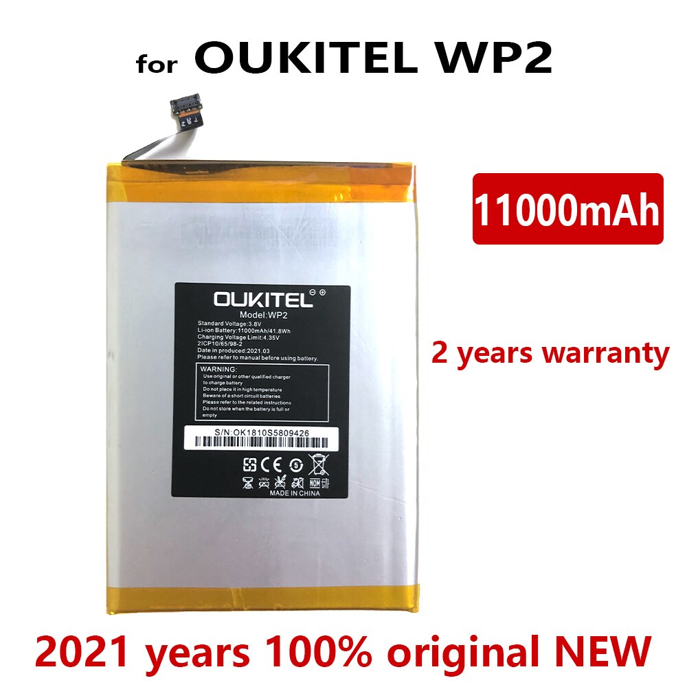 100%  alkuperäistä  wp2 10000 mah vaihtoakkua oukitel  wp2 akkua bateriaan seurantanumerolla