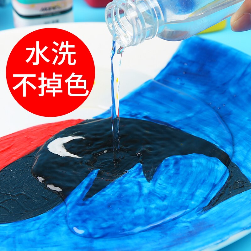 6/9 color ceramic glass painting acrylic paint set diy waterproof can not lose color paint