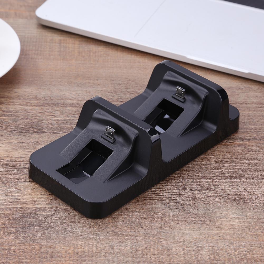 Dual USB Charging Dock Station Stand for PS4 PlayStation 4 Game Controller Handle Charger Cradle Bracket for PS 4