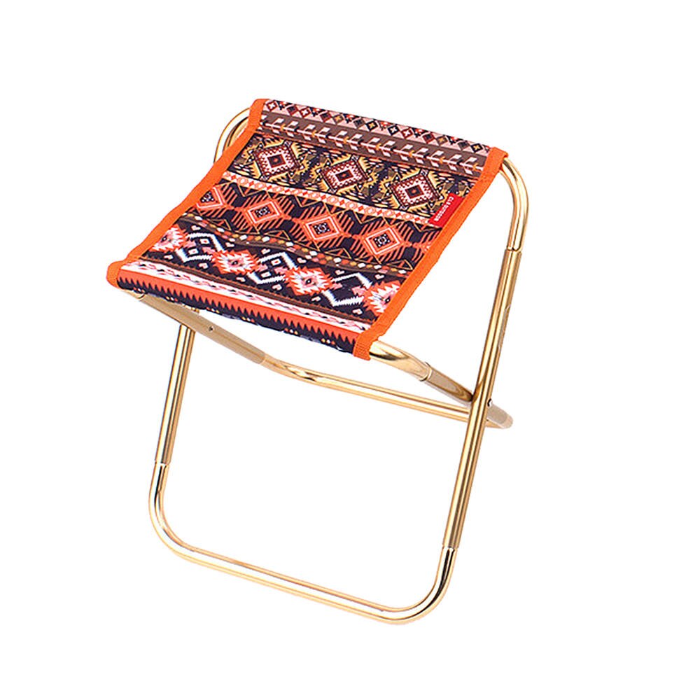 Buitenvisstoel, opvouwbare stoel, wandel- en picknickstoel, strandstoel, reisstoel met opbergvak, etnische stijl, kampeerstoelen