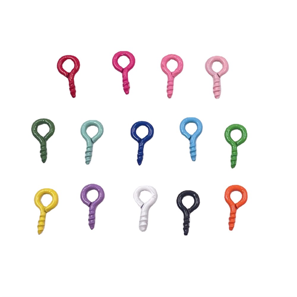 100/300/500 Stuks Kleurrijke Metalen Kleine Oogspelden Oogklemmen Sluitingen Haken Connectoren Diy Sieraden Maken Benodigdheden Accessoires Bevindingen