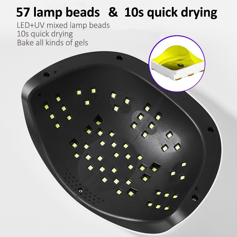114W SUN X8 Max UV LED Nail Lamp Gel Nail Dryer With 57 Pcs Leds Manicure Machine Lamp For Drying Nails Polishing Nail Art Tools