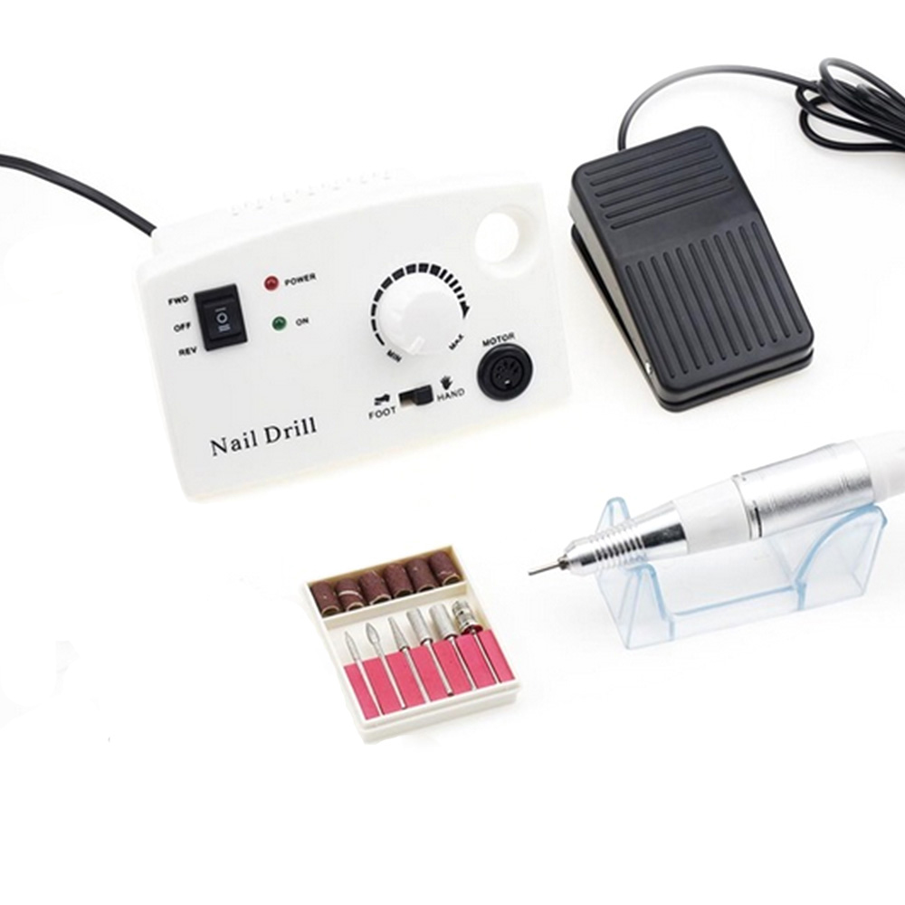 Professionele Elektrische Nagel Boor Machine Accessoires 32W 35000Rpm Nagelvijl Manicure Cutters Nail Boor: 402-white