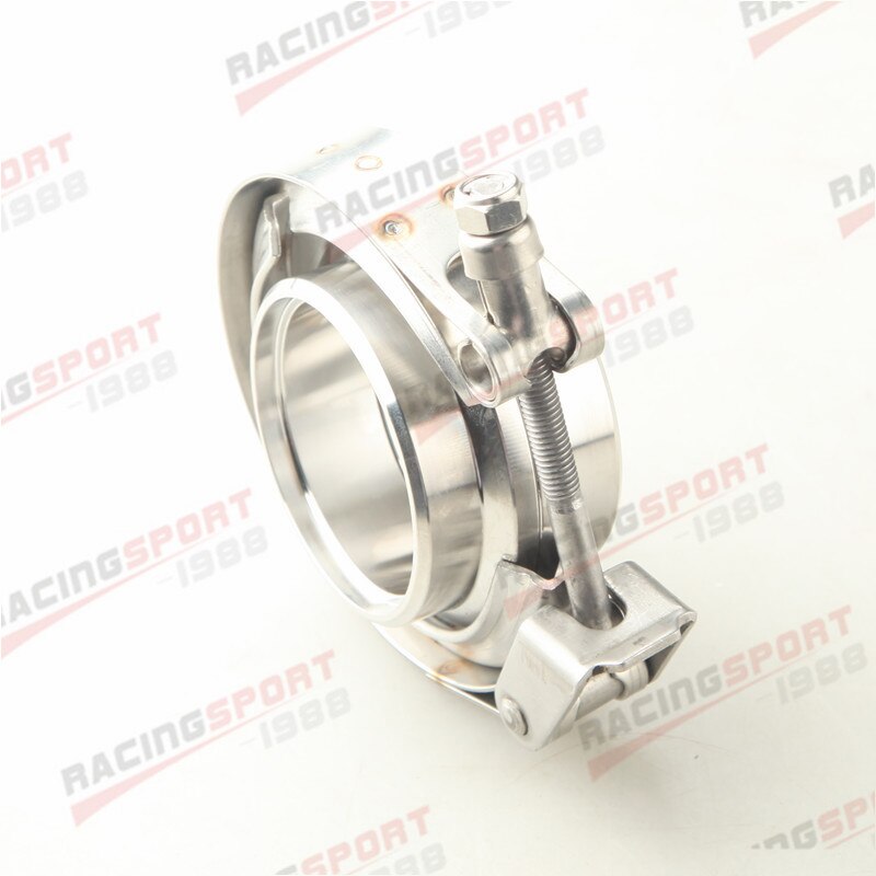 Stainless Steel V-Band Quick Release Clamp + 3" Mild Steel Male/Female Flange