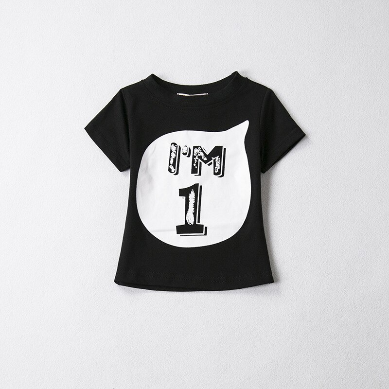 Del Capretto del bambino T-Shirt Vestiti del Bambino Primavera/Autunno del capretto Manica Corta Creativo Alfabeto Del Modello Panni: 5