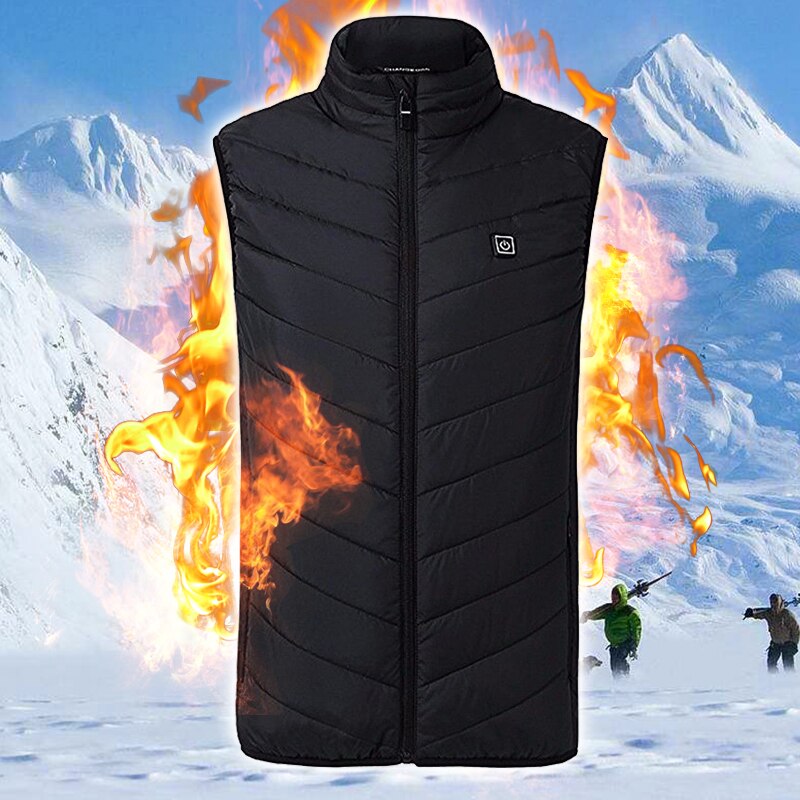 Riscaldamento Maglia Lavabile di Ricarica Usb Riscaldamento Caldo Della Maglia Flessibile Elettrico Abbigliamento Termico Gilet per Lo sport scarpe Da trekking