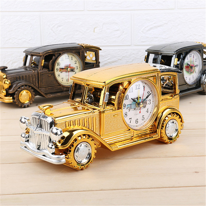 Reloj despertador de escritorio multiusos, soporte para bolígrafo, Retro, adornos para el hogar y la sala de estar, reloj de mesa, decoración Digital, 1 ud.