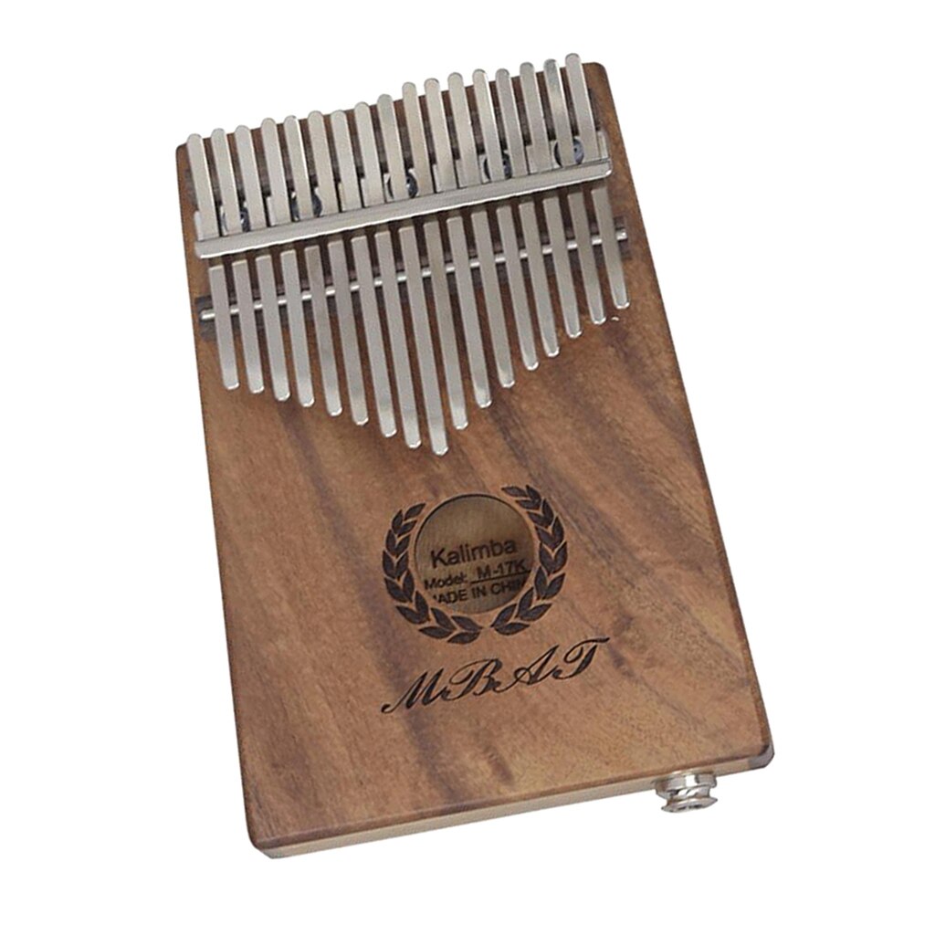 Acacia Wood EQ Electronic 17 Keys Kalimba Set Mbira Lamellaphone Thumb Piano