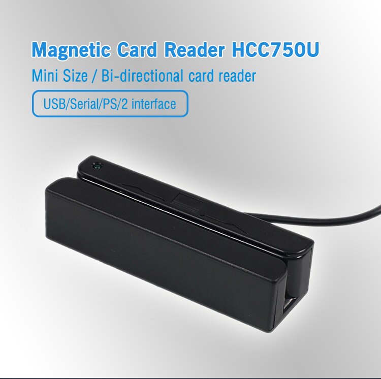 3 Track RS232/Usb Atm Encoder Magneetstrip Kaartlezer HCC750