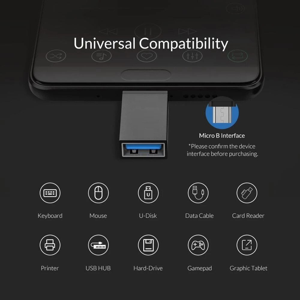 OTG Cable Adapter Micro USB-C OTG Converter For Xiaomi Mi5 Mi6 Huawei Samsung Mouse Keyboard USB Flash