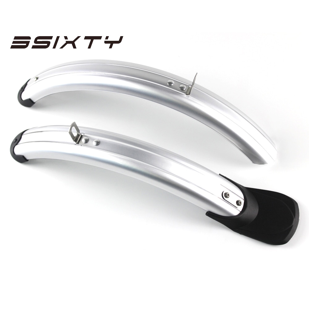 3SIXTY Bicycle Fender for Brompton Bike Front &amp; Rear Mudguard Fender Kit with Q Rack Black