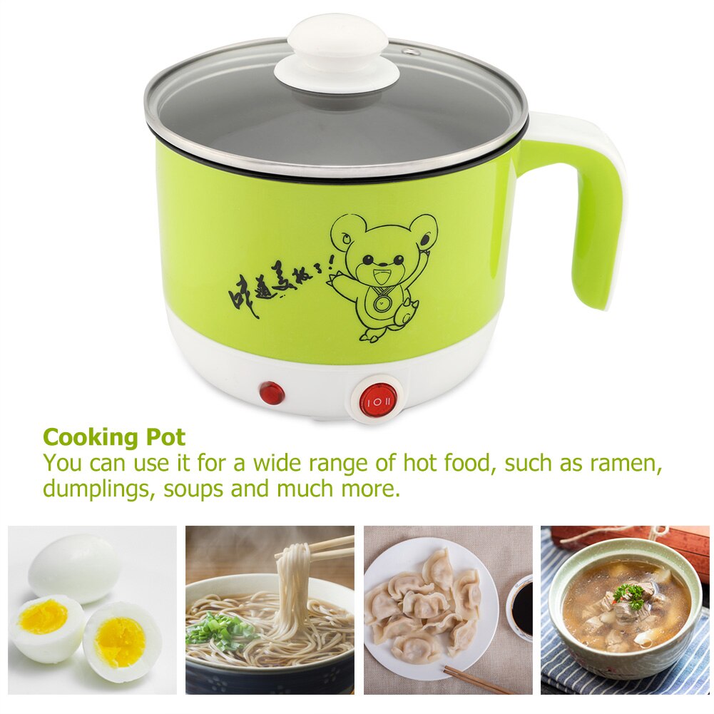 110V 1.8L Mini Rice Cooker Electric Cooking Pot Rapid Noodles Cooker US Plug Portable Travel Electric Rice Cooker