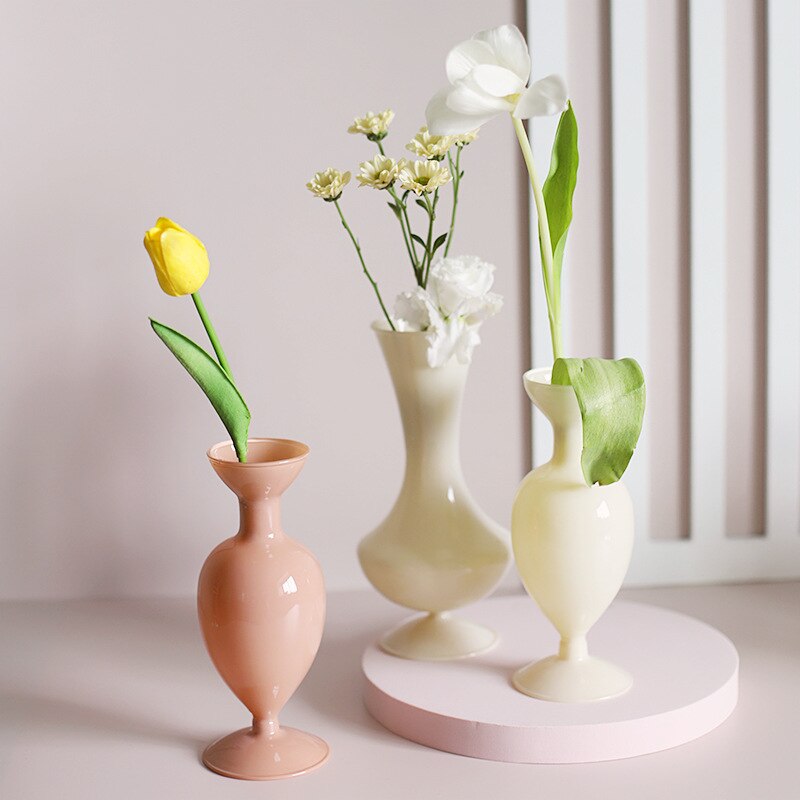 Vilead Glas nordisch Stil Vase Hydrokultur Terrarium Anlage Halfter Flasche für Heimat Sekretariat Balkon Wohnzimmer Hochzeit Esszimmer Dekor