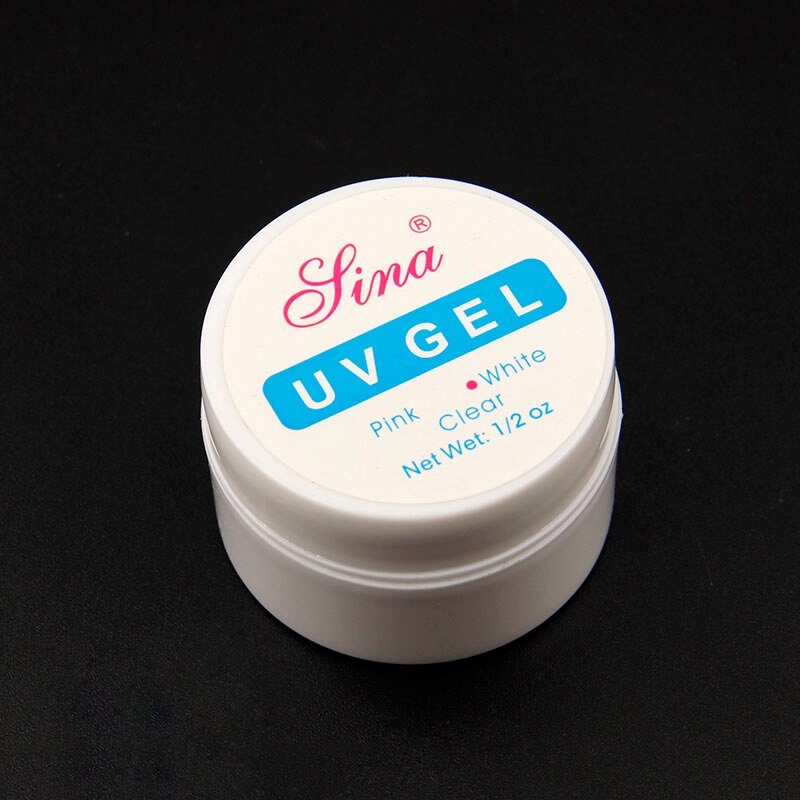 14g/ box extension gel pink/hvid/klar nail extend lim nail art uv building gel negle gel lak til negle former akryl tips: Hvid