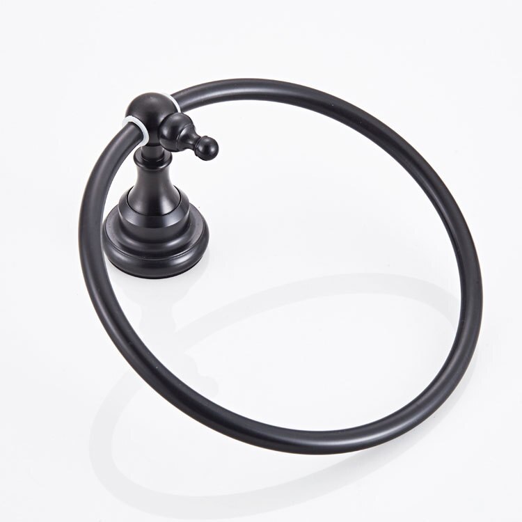 Wal-Mount Oil Rubbed Bronze Towel Ring Classic Bathroom Accessories Bath Towel Holder Bath Hardware ZD1648