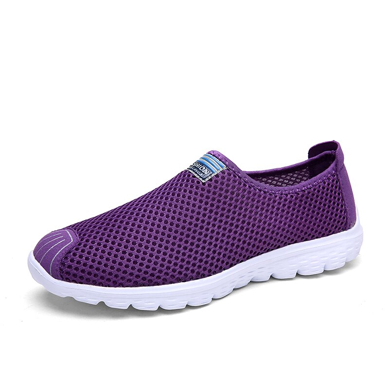 light soft Women Tennis Shoes Female Gym Sport Shoes Stability Breathable Slip on Trainers Women Tennis Shoes Mujer cheap: Purple / 8