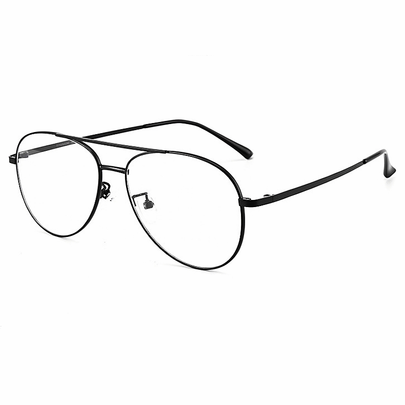 YIMARUILI, gafas de piloto de doble haz a la , montura para hombres y mujeres, gafas graduadas ópticas de titanio puro ultraligeras Retro 2194: Verde