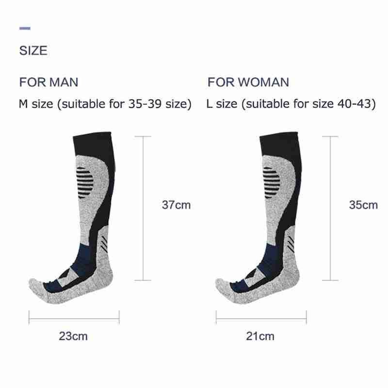 Unisex Sports Socks Winter Warm Thermal Ski Socks For Outdoor Soft Cycling Socks Snowboard Hiking Climbing Camping Sports K0P9