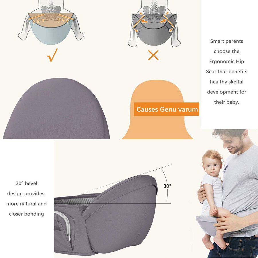 Viedouce-porte-bébé ergonomique face avant pour bébé, siège hanche, tabouret taille, poupée de bébé, porte-plaques pour nourrissons