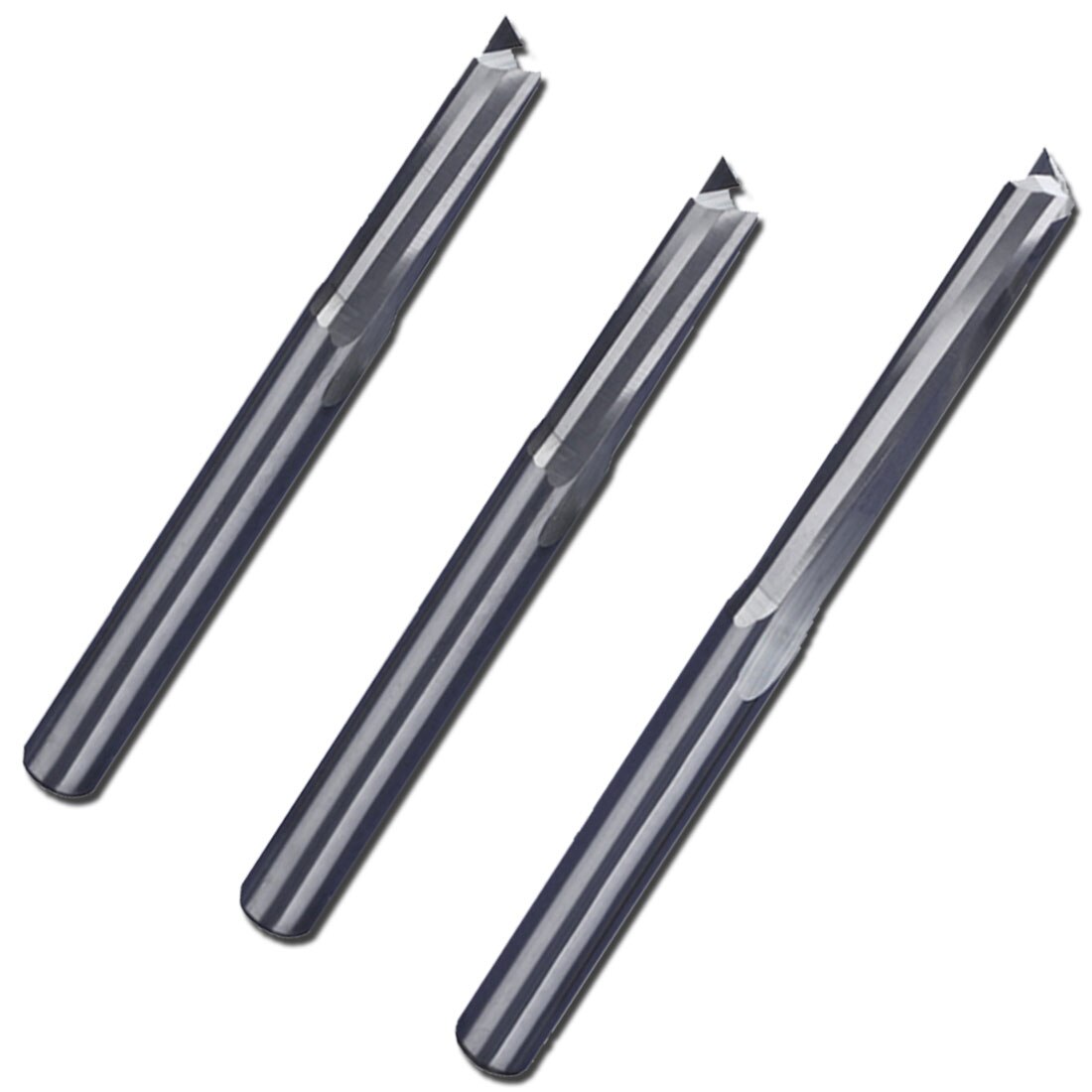 Double-edged straight slot milling cutter 4/6mm Bits for Cutting CNC machine tool 2 Flute Milling Cutter Tungsten Carbide