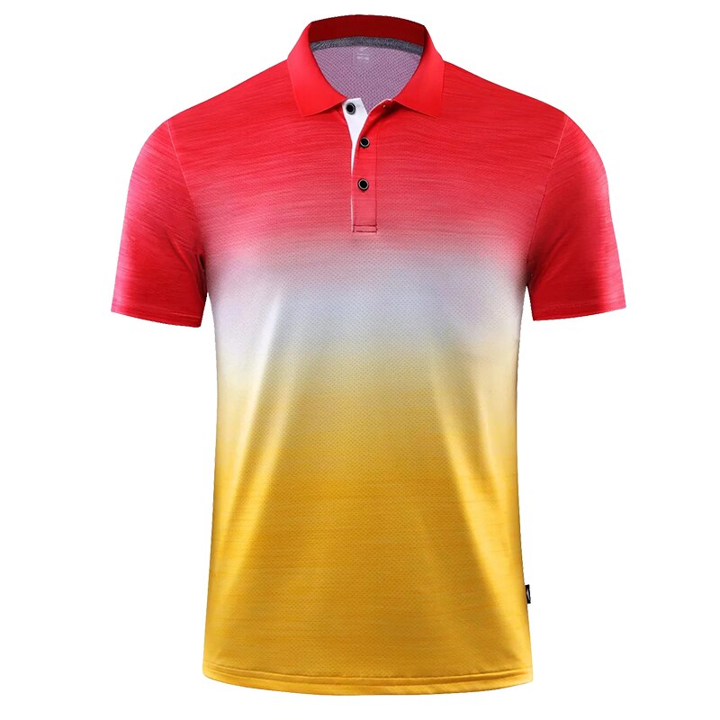 Golftröjor för män röd gul snabbtorkande sportträning kortärmad sportkläder dam golfkläder t-shirt för golf