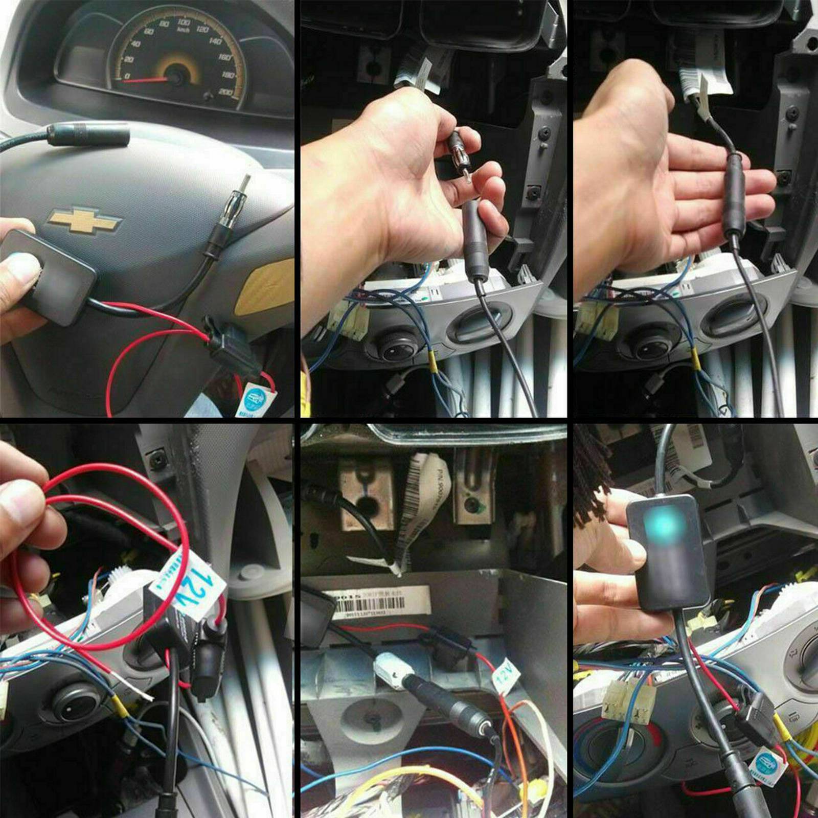 Car Stereo FM&amp;AM Radio Signal Antenna Aerial Signal Amp Signal Amplifier Universal Auto Car Radio FM Antenna Signal Booster