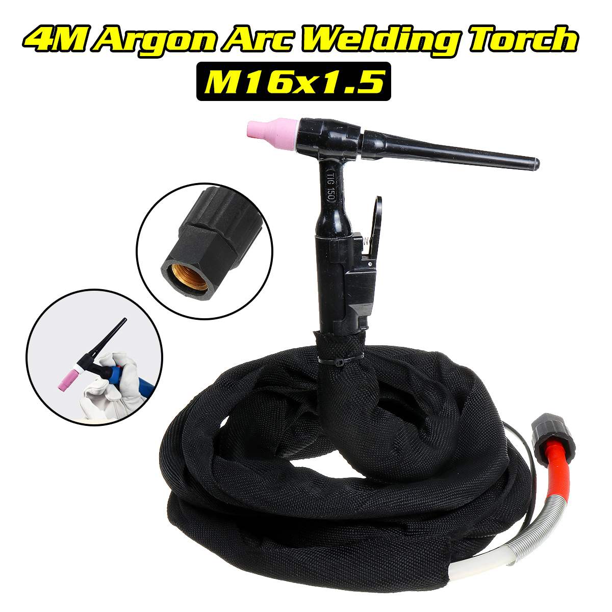 Air Plasma Cutter Tig Argon Air Pilot Arc Torch 4M Plasma Cutting Torch M16x1.5 Interface Welding Plasma Cutter Cutting Torch