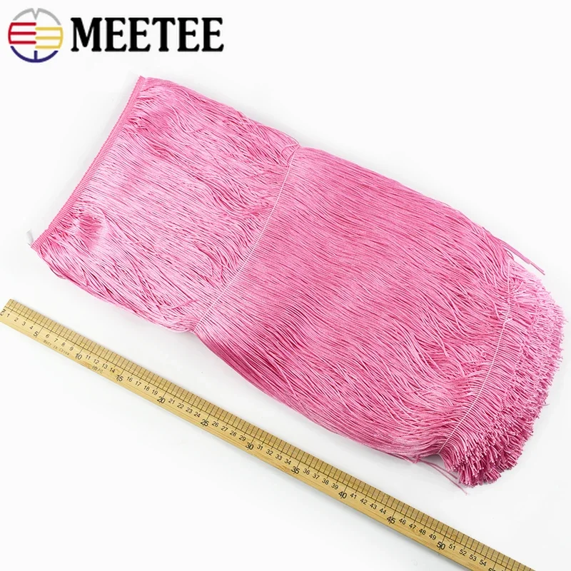 1/2/3M 50Cm Lange Franjes Kant Kwastje Latin Dans Rok Kwasten Fringe Gordijn Veters Trim kledingstuk Decor Trimmen Naaien Accessoire