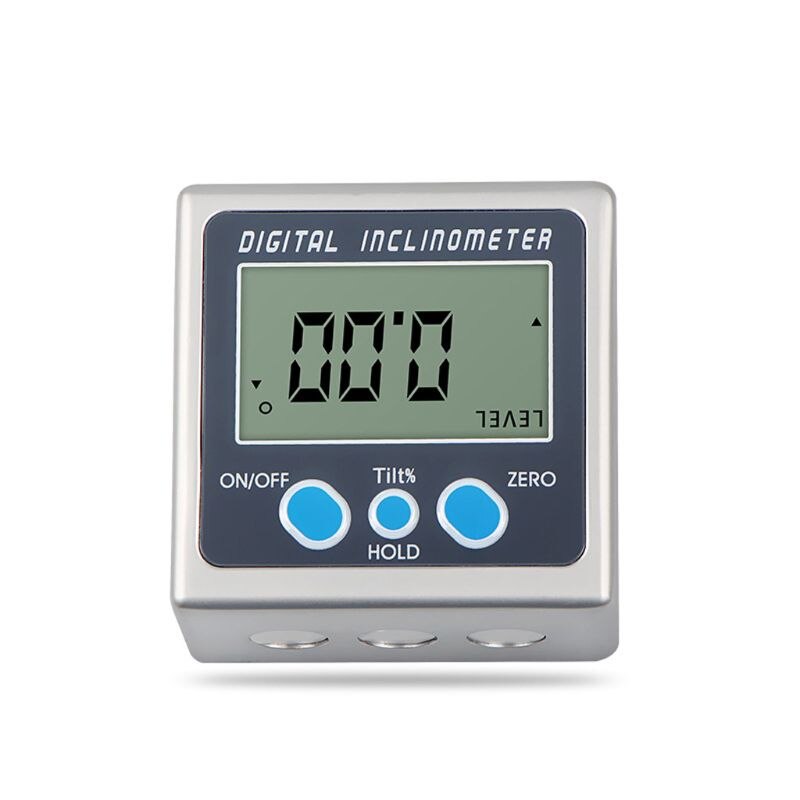 Digital inclinometer, 0-360° electronic angle meter, angle ruler, metal level 95AA
