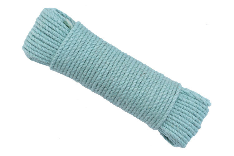 Cuerda de yute de Color Natural de 6mm de ancho, cordón macramé trenzado de cáñamo, artesanal, decoración hecha a mano para rascar mascotas, 20M: blue 10m