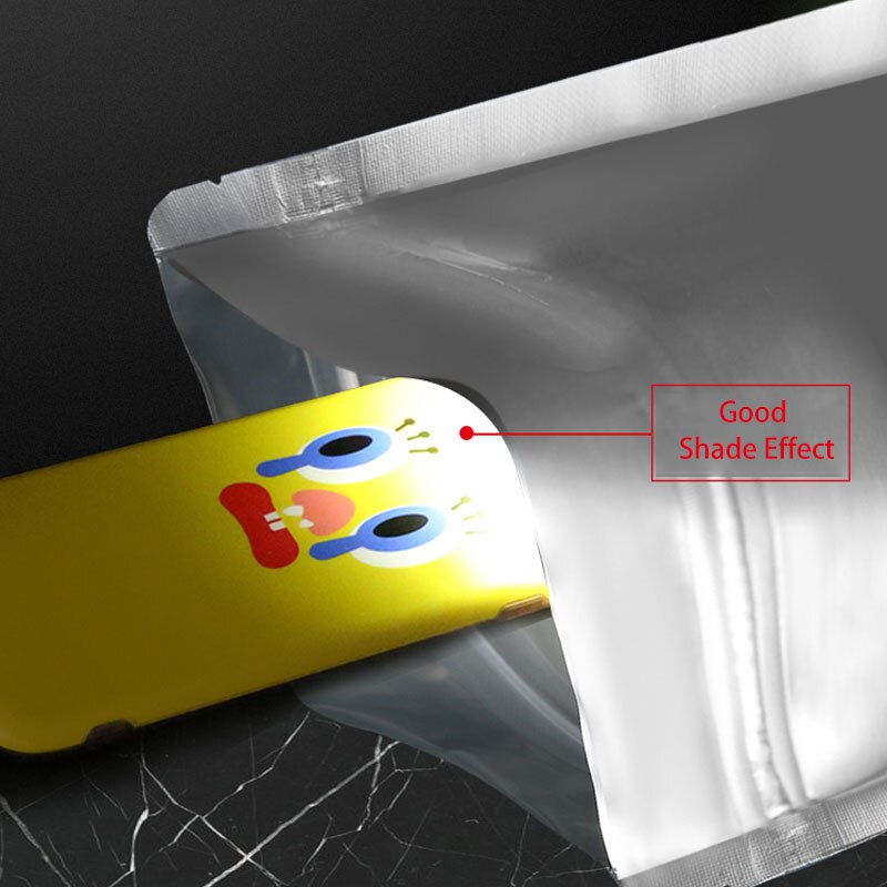 50pcs Mylar Bags Reusable Sealing Sealable Ziplock Package Bags Light Moisture Proof Food Storage Reclosable Lock Packing Bag