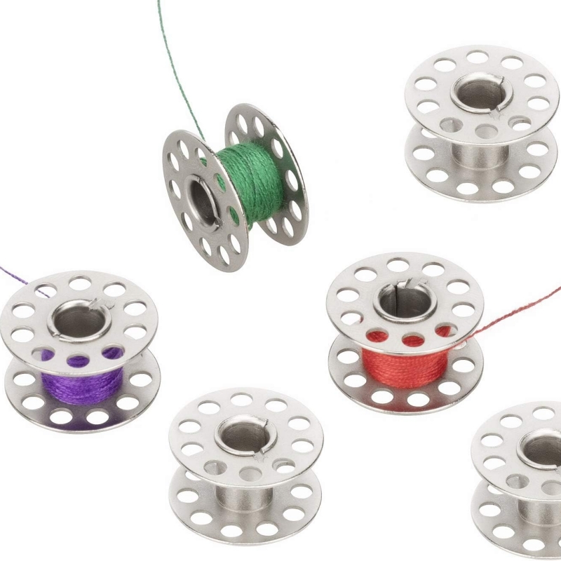 5-50Pcs Metal Bobbins Household Sewing Machine Coil Roller Empty Spool Iron For Silk Thread Winding Brother Tailoring Parts