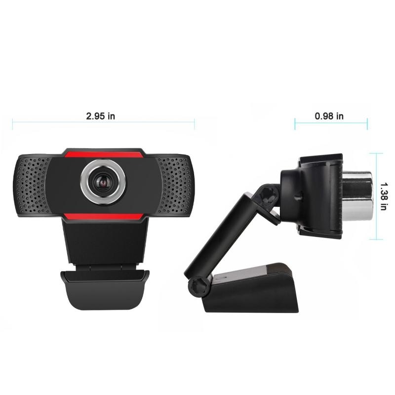 Usb 1080P Webcam Mini Computer Pc Webcamera Met Microfoon Draaibare Camera 'S Voor Live-uitzending Video Bellen Conferentie Werk