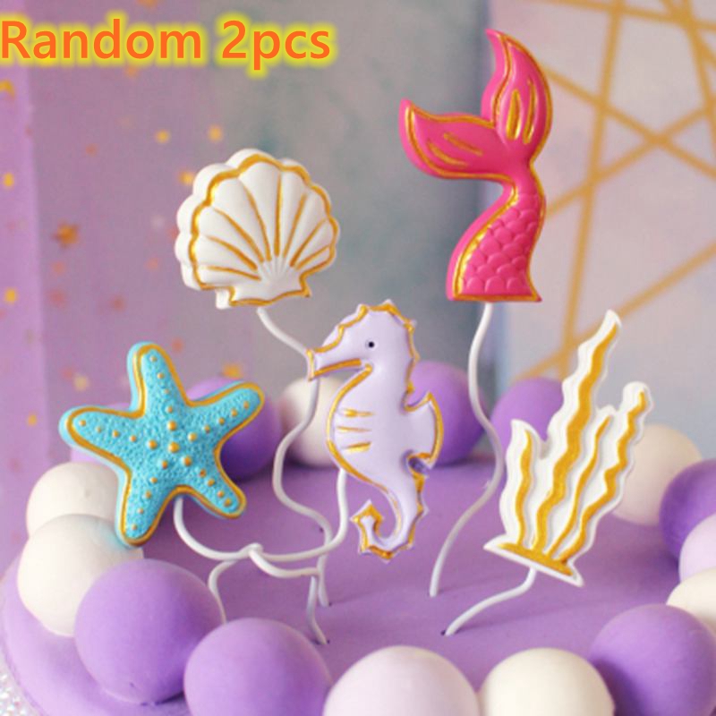 Décoration de gâteau en forme de poisson océan, poulpe, tortue, baleines, Animal de mer, décor de fête d'anniversaire, pour enfant, décoration de gâteau pour réception pour bébé: vert militaire