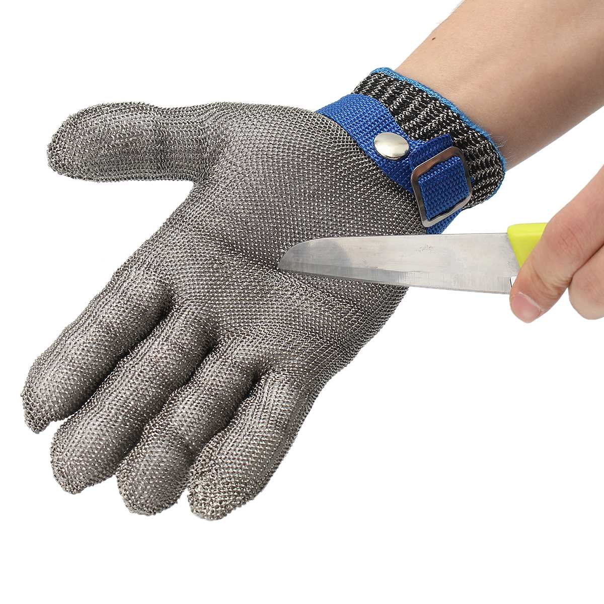 Size S Safety Cut Proof Stab Resistant Stainless Steel Wire Metal Mesh Glove High Performance Level 5 Protection