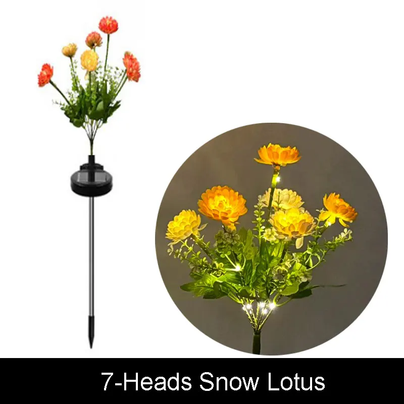 Lámpara LED Solar para césped para exteriores, luces artificiales de mariposa y girasol para jardín, decoración de ambiente para de boda y acampada: Rojo