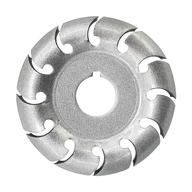 Inch Houtsnijwerk Houtbewerking Ketting Grinder Zagen Disc Keten Plaat Tool Voor 125Mm/115Mm Hoek Slijpen 5 of 4 Inch: 12T  Silver