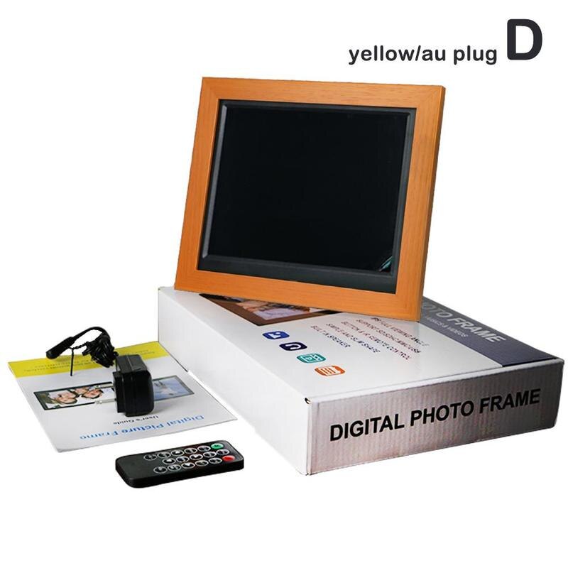 Household Products Led Digital Photo Frame Electronic Timing Video Calendar Clock Album Playing Alarm Mp3 M9e1: AU Plug
