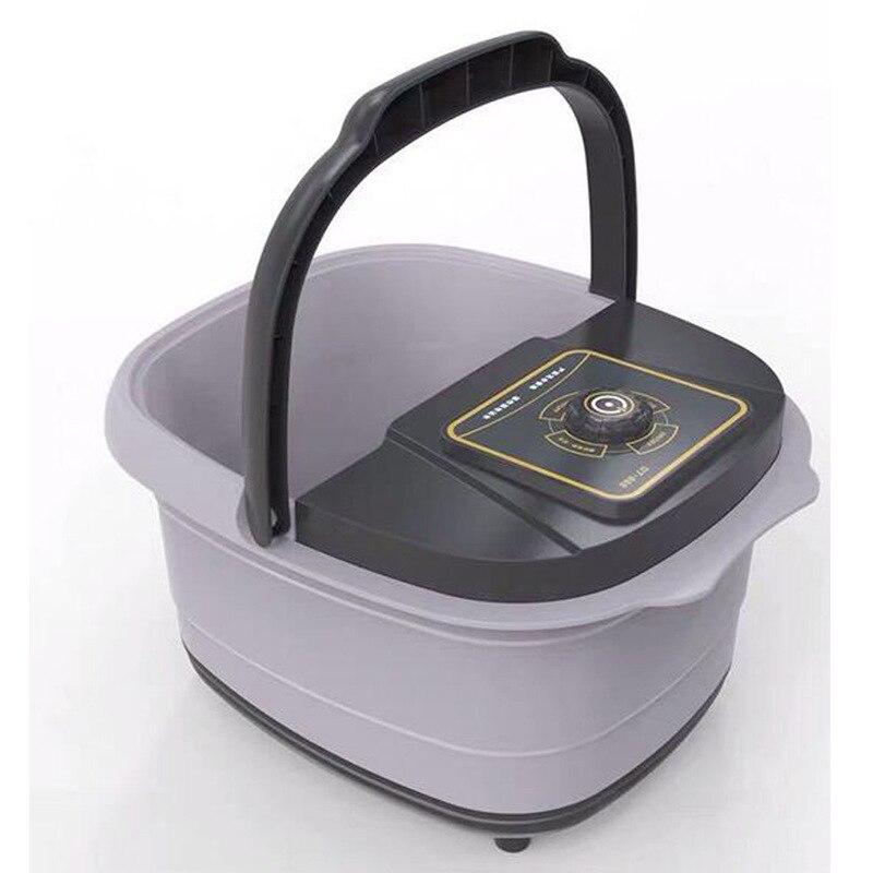 Electric Foot Spa Bath Massager Rolling Vibration Heat Electric Oxygen Bubbles Foot Massage For Relieve Pressure Relaxation 220V