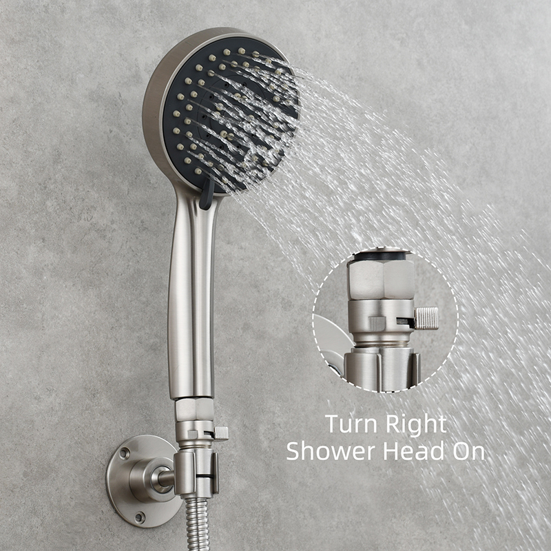 Ciencia G1/2 Shower Head Shut Off Valve Brass Water Control Valve with Short Switch for Fixed Handheld Shower Head Sprayer