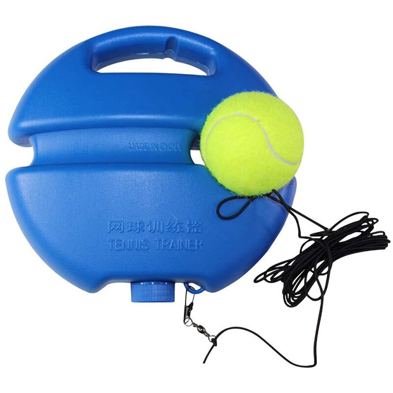 Herramienta de entrenamiento de tenis de alta resistencia con cuerda elástica, práctica de pelota, rebote automático, dispositivo de entrenamiento: black rope tennis 1