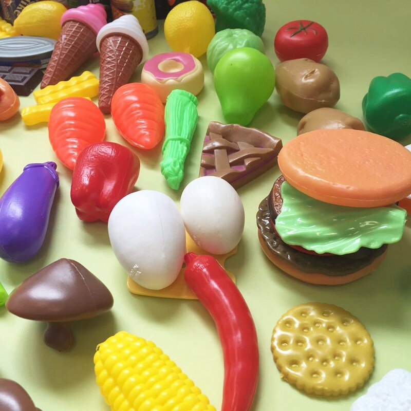 Kinderen Speelhuis Simulatie Voedsel Set Baby Verlichting Groente-en Burger Kruiderij Cognitie Set Speelgoed Onderwijs