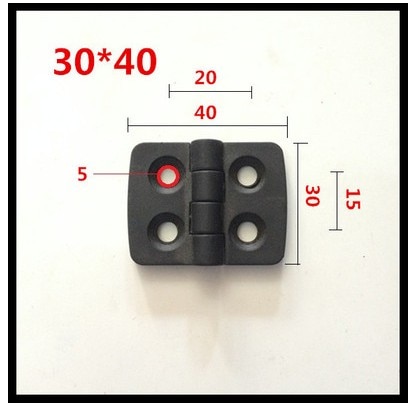 20 stks/partij 30*40 plastic scharnieren voor deur ABS nylon zwart plastic scharnier 40*30mm grote spot Promoties