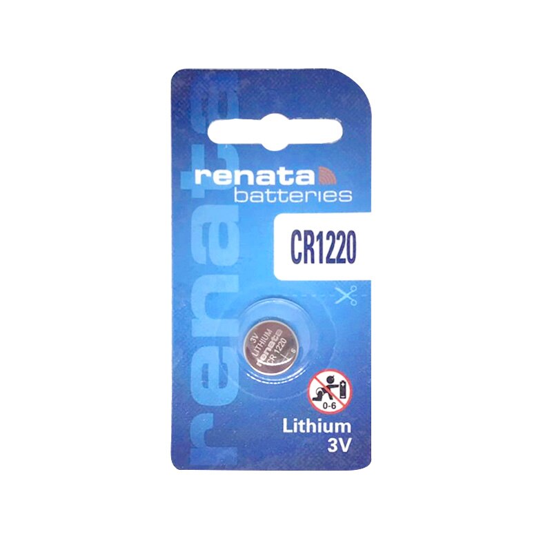 6X renata 1220 Original lithium Battery CR1220 3V For Watch brake light instrumentation car key High-Performance Button Battery