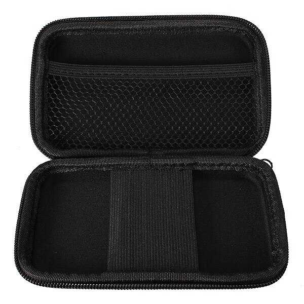 Zwarte draagbare rits externe 2.5 hdd tas draagtas voor 2.5 "hdd harde schijf bescherm #