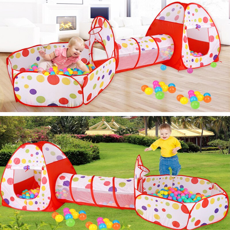 Folding Baby Toys Ball Pool Portable Baby Tent House Crawling Tunnel Ocean Indoor Outdoor Games Kids Tent Playing House