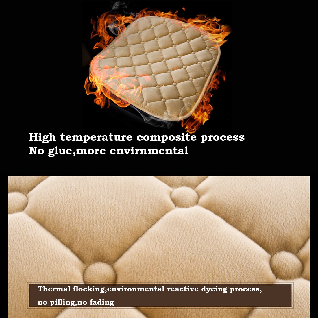 Dewtreetali Velvet Front Car Seat Cover Breathable Winter Seat Cushion Protector Auto Accessories Car styling Universal for Cars