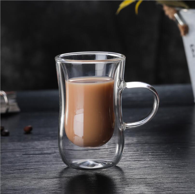 Taza de café de 100 ml con aislamiento para beber, taza de pared doble de , taza de café con aislamiento térmico, taza de café Doble s098C
