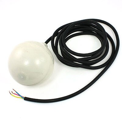 Tank Pool Vloeistofniveausensor Plastic Float Ball Wit w 3 Meters Kabel